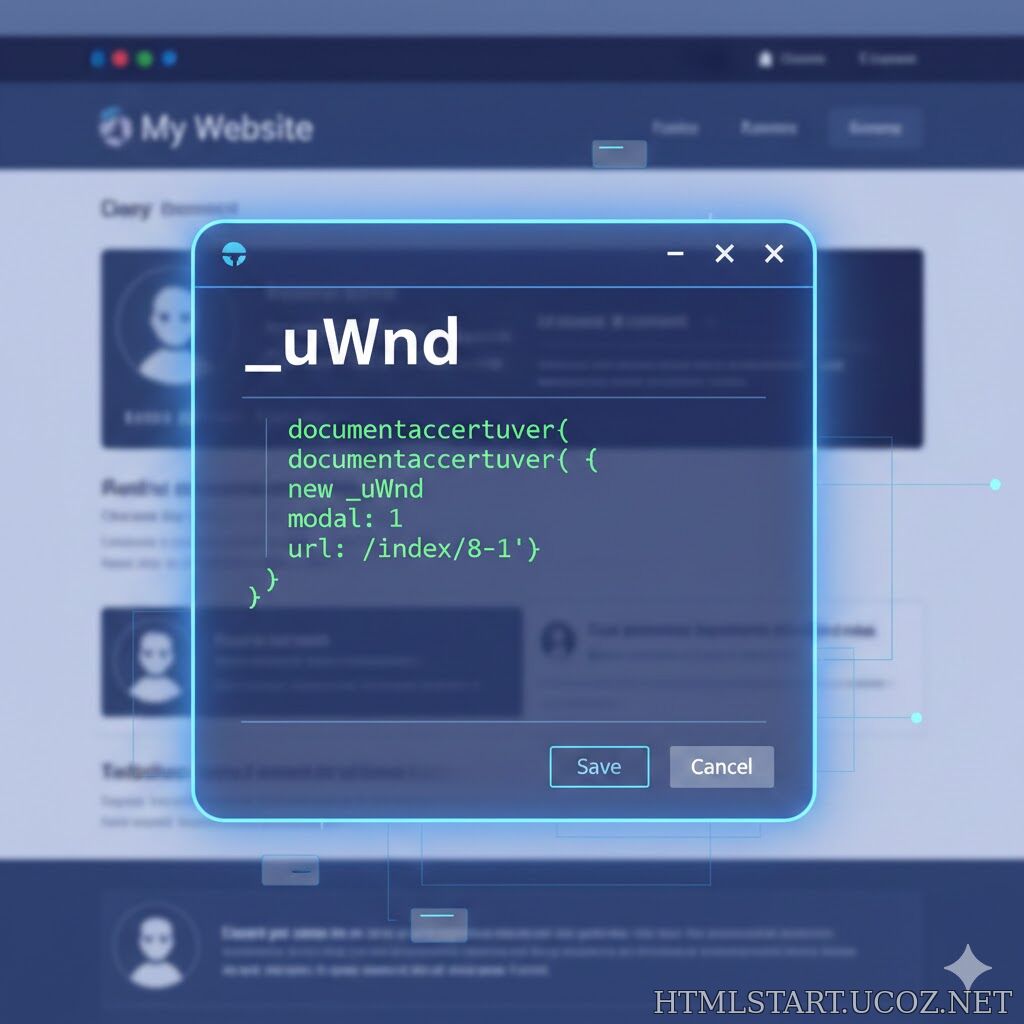 Полное руководство по _uWnd в uCoz: создаем профессиональные модальные окна