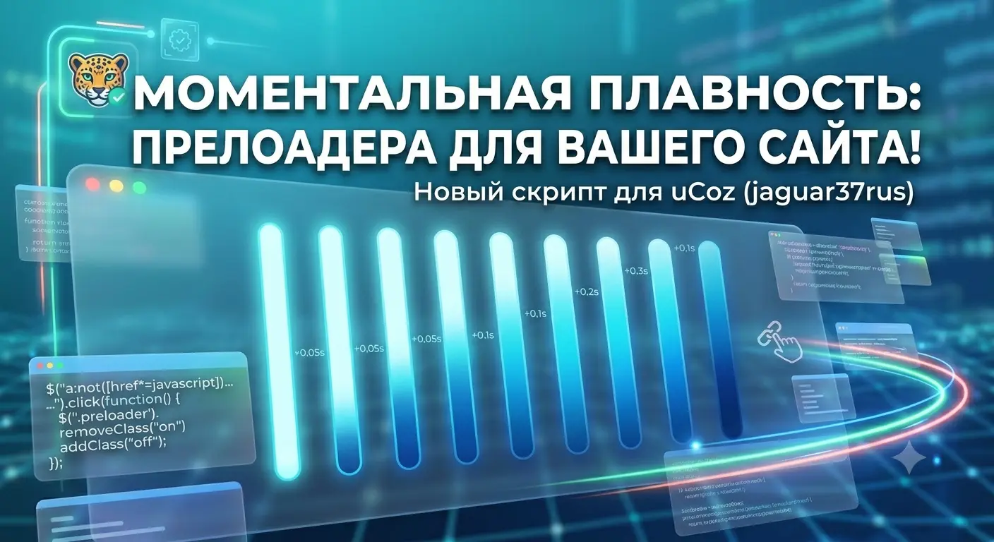 Плавный переход между страницами: Элегантный CSS3/jQuery прелоадер для сайта
